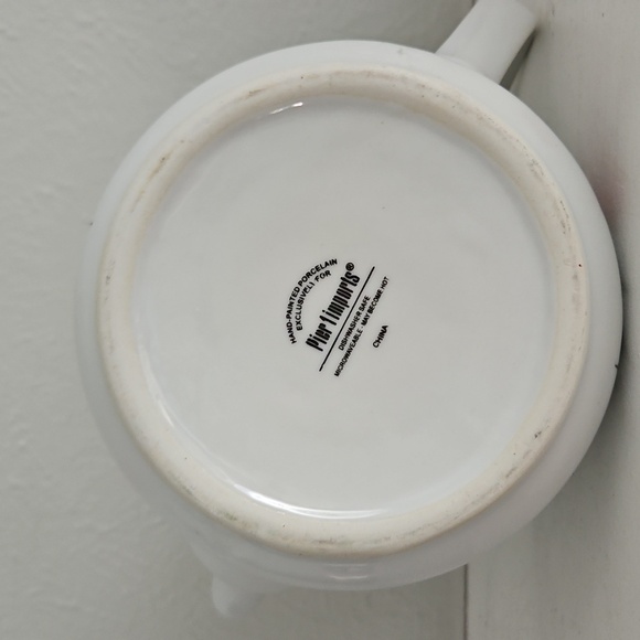 Pier 1 Imports Vintage 90s Hand Painted Floral Teapot - Picture 7 of 7